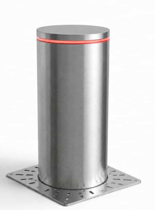 Poller installieren: EasyLine Poller mit vormontierter Bodenplatte