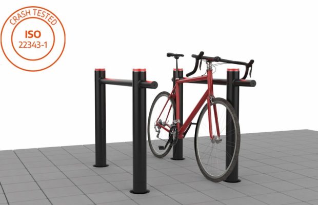 Fahrradständer als Hochsicherheitspoller, Anti Terror Poller von PollerMax Fahrradständer für Fußgängerzone Fahrradständer für Innenstadt