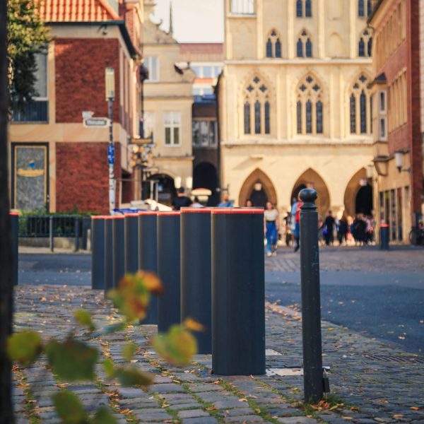 Anti terror Poller schützt Münster innenstadt vor anschlägen durch terrorpoller