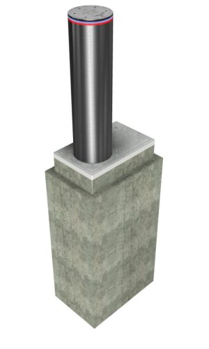 Absperrpoller aus Stahl Absperrpfosten kaufen Absperrpoller kaufen Absperrpoller schnell eingebaut