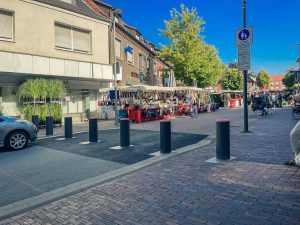zertifizierte Hochsicherheitspoller schützen Zufahrt